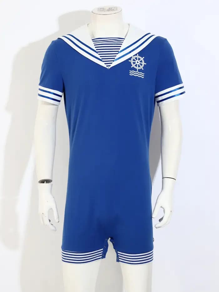 Combinaison de pyjama pour homme style marin