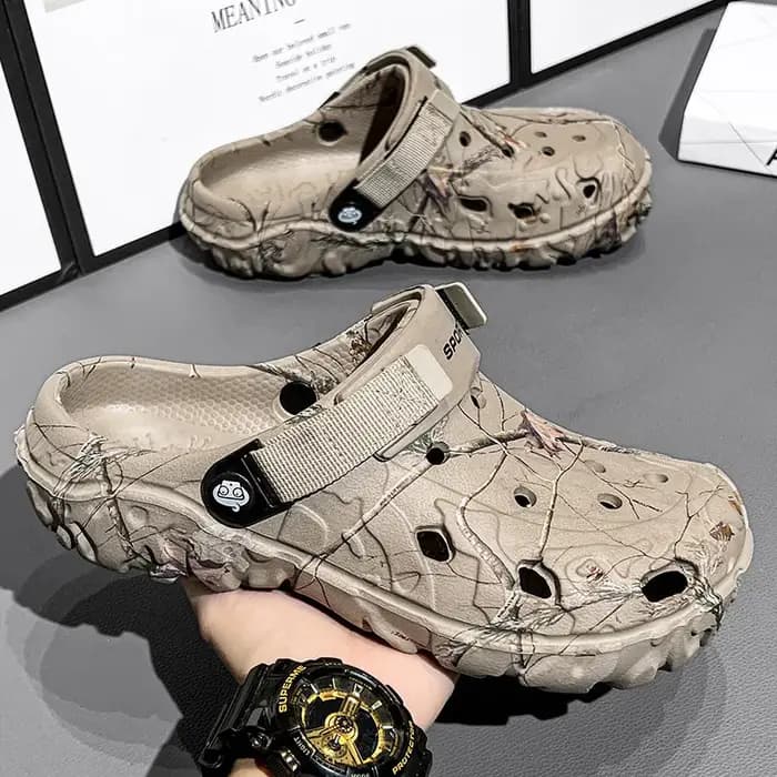 Hommes pantoufles de haute qualité classique en plein air anti-dérapant chaussures de jardin léger mode sandales