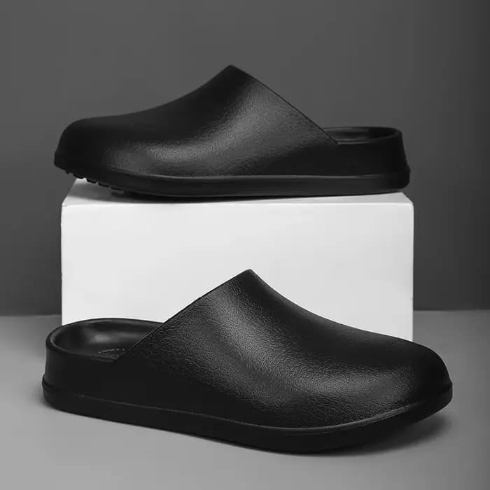Pantoufles de cuisine à enfiler pour hommes et femmes, chaussures de chef confortables, toboggans d'
