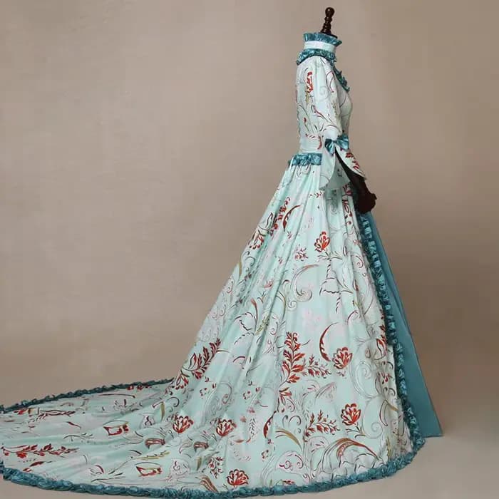 Robe de reine victorienne médiévale pour femmes
