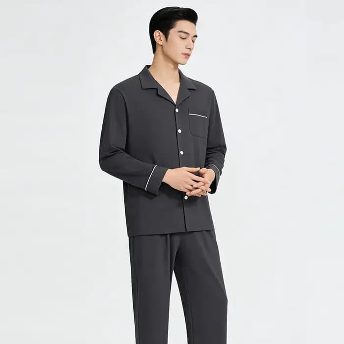 Ensemble de pyjamas en coton pour hommes