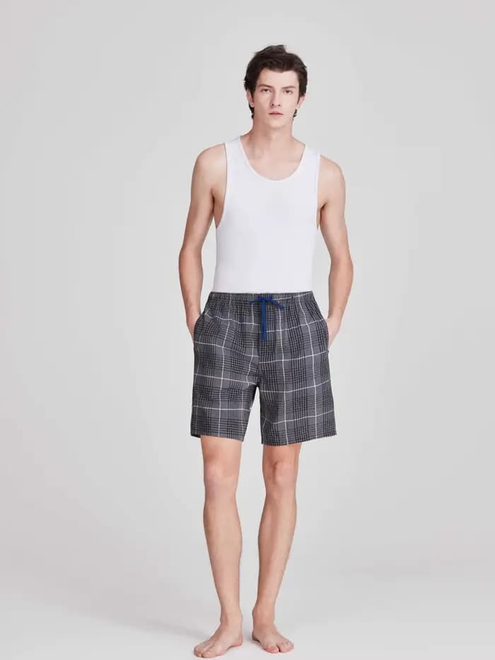 Lot de 3 shorts de pyjama pour homme en coton tissé