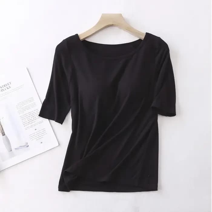 Pyjama une pièce pour femmes, hauts de pyjama en coton modal à manches courtes, t-shirt avec coussinet de poitrine, sous-vêtements décontractés, pijama de nuit