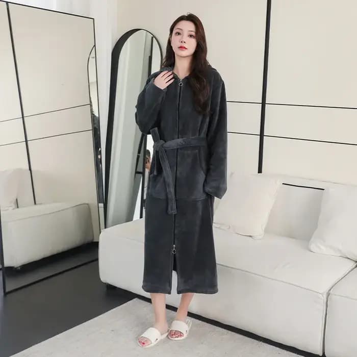 Peignoir de Glutnel Extra Long pour Femmes et Hommes Enceintes