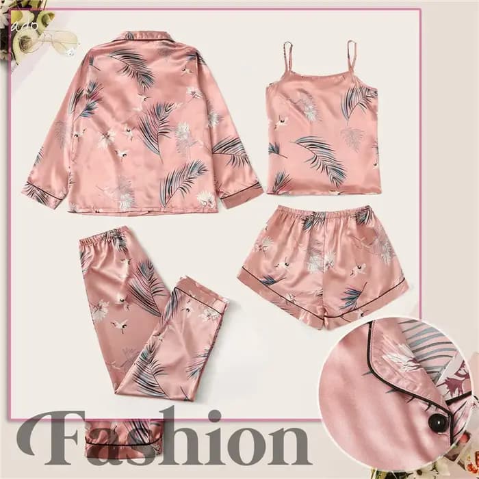 Ensemble pyjama 4 pièces pour femmes