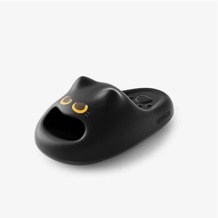 Nouvelles pantoufles design 3D en forme de patte de chat pour femmes