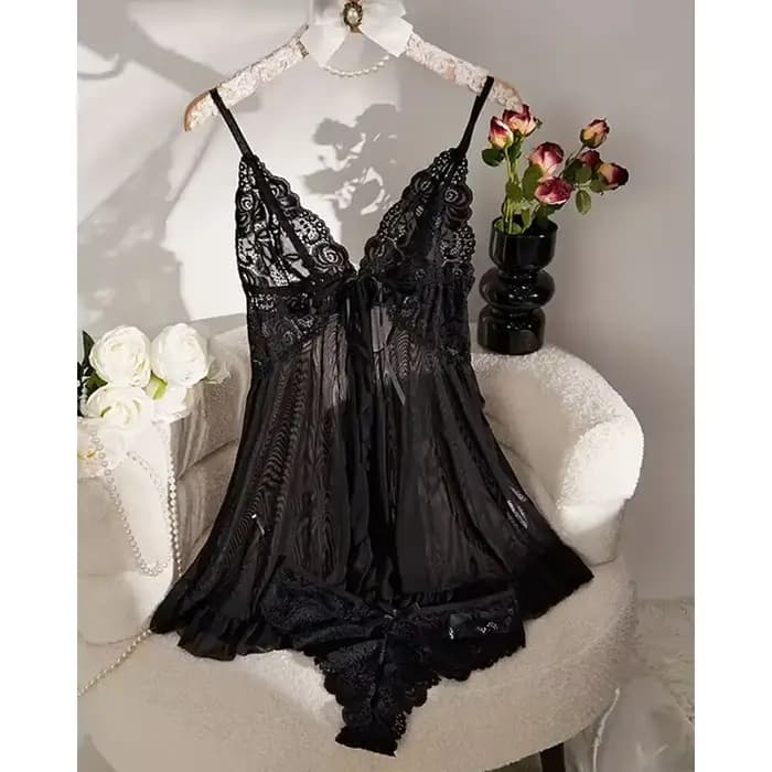 Été doux pure nuisette pyjamas chemises de nuit vert foncé licou robe femmes vêtements