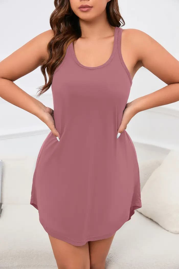 Chemise de nuit gilet grande taille