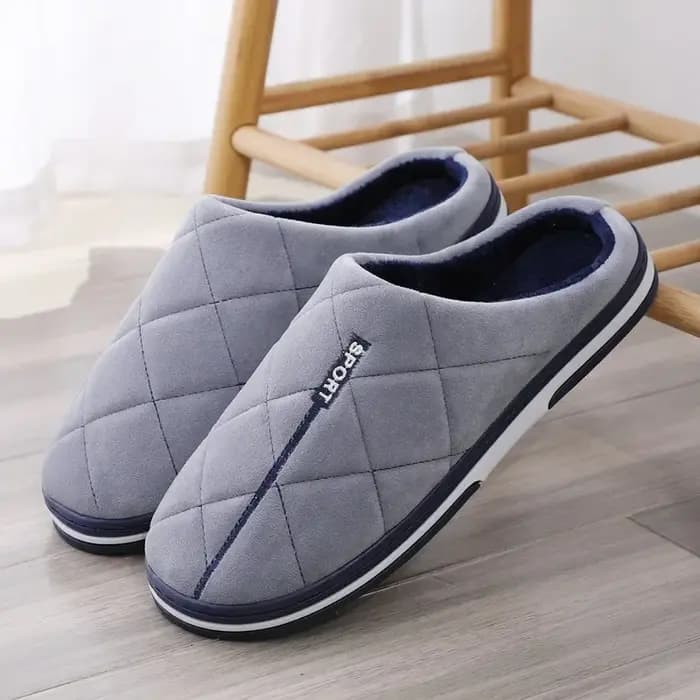 Taille 47-50 grande taille pantoufles automne hiver hommes coton pantoufles Extra grande taille maison coton chaussures chaud hommes pantoufles chaussures