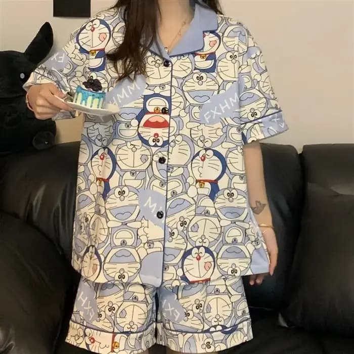 Pyjama Doraemon à motif imprimé original