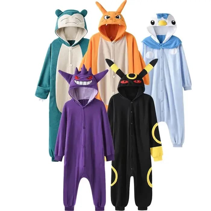 DY20Charizard pyjama une pièce Gengar Kigurumi Umbreon Onesie pour adultes Piplup femmes
