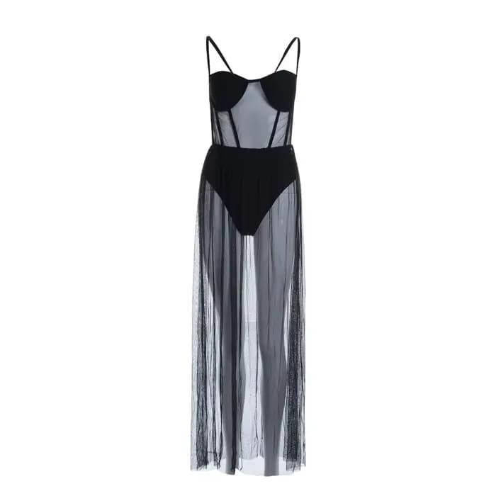 PerconsiderHot-Sous-vêtements en maille transparente fine pour femmes