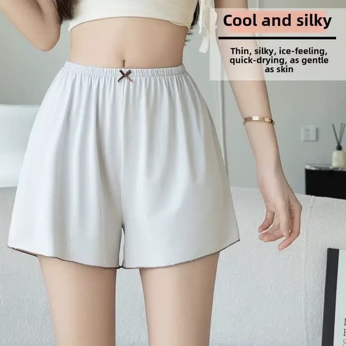 Pantalon de pyjama en soie glacée pour femmes