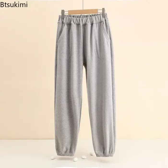 Nouveau Pantalon de Pyjama Homme 2026 Automne Hiver Doux Confortable Ample Décontracté Vêtement d'Intérieur Couleur Unie Simple Épais pour Hommes