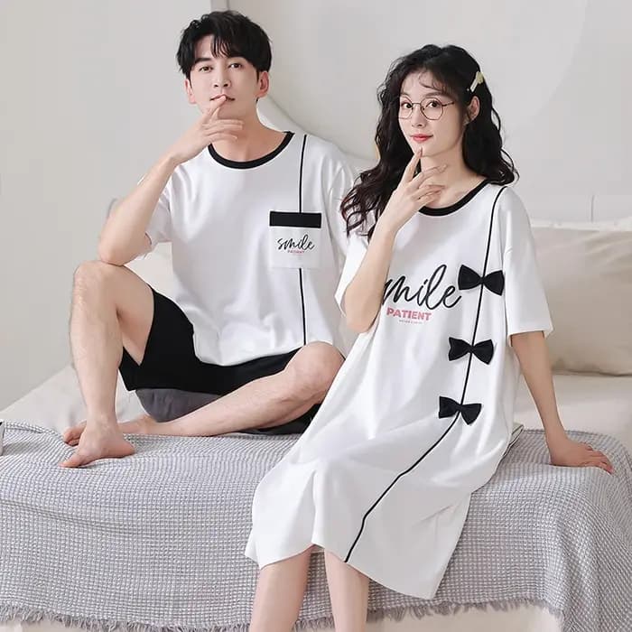 Ensemble pyjama d'été à manches courtes pour hommes et femmes