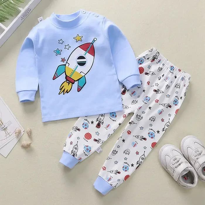Ensemble pyjama pour enfants, garçons et filles, imprimé de dessin animé, t-shirt à manches longues, mignon, hauts avec pantalons, ensembles de vêtements de couchage pour bébés en bas âge, nouvelle co