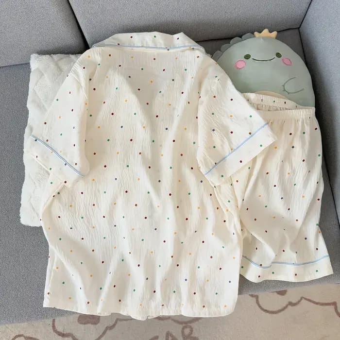 Ensemble pyjama femme imprimé à pois