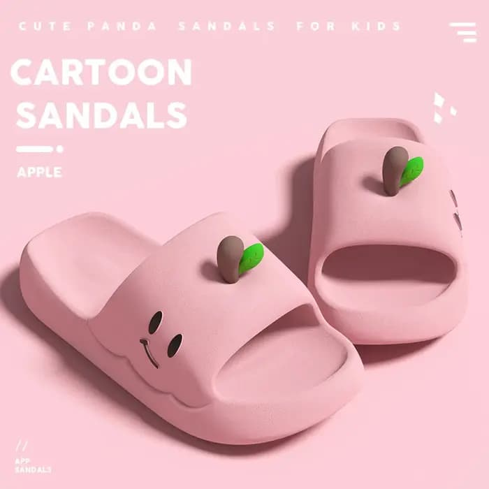2026 Adorables pantoufles Apple Eva pour femme