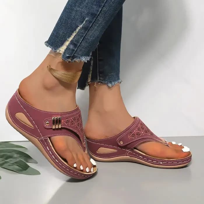 Pantoufles d'été personnalisables de couleur unie pour femmes