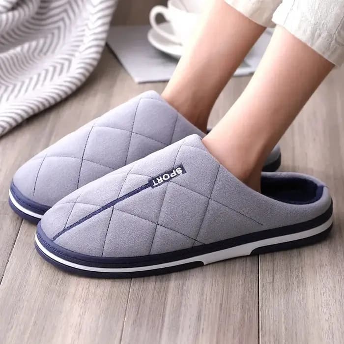 Taille 47-50 grande taille pantoufles automne hiver hommes coton pantoufles Extra grande taille maison coton chaussures chaud hommes pantoufles chaussures