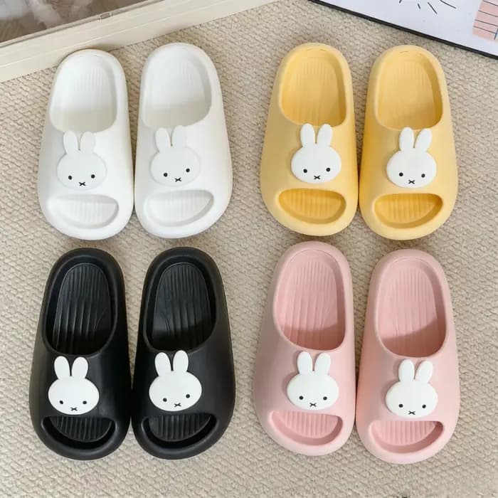 Mignonnes pantoufles antidérapantes Miffy pour hommes et femmes en EVA