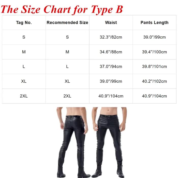 Pantalon Long en Latex pour hommes