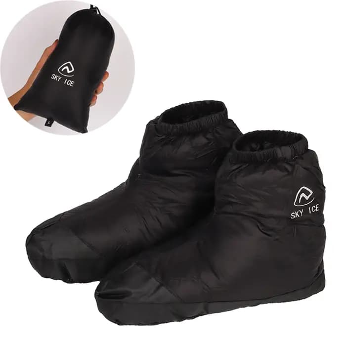 Chaussons en duvet de canard coordonnants ultralégers pour hommes et femmes