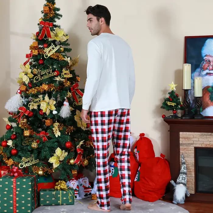 Pyjama de Noël assressentipour la famille, ensemble de vêtements de nuit de Noël pour adultes, vêtements de nuit elfe pour enfants garçons, vêtements de nuit du Nouvel An, pyjama de cerf, 2023