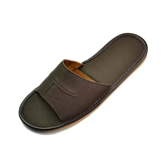 Pantoufles en cuir pour hommes