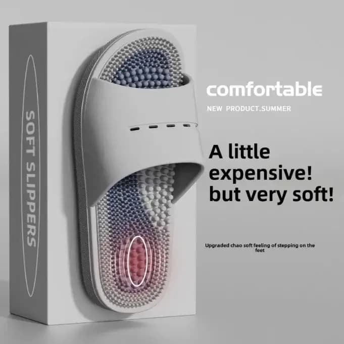 Chaussons de massage pour hommes, sandales antidérapantes pour l'été, la maison, la salle de bain, a