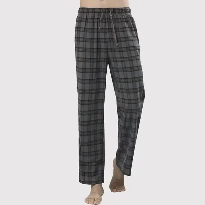 Pantalon de pyjama en pur coton pour hommes pour le printemps et l'automne