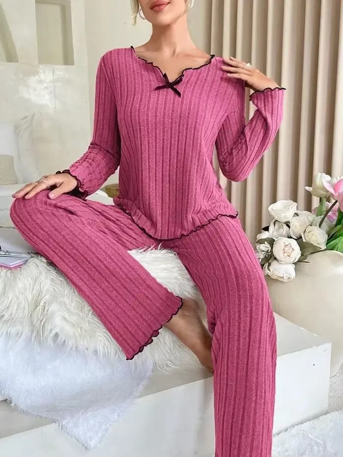 Pyjama en flanelle chaud pour femme