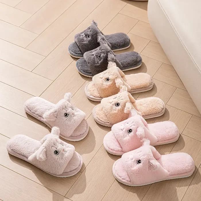 Nouvelles pantoufles moelleuses unisexe pour femme et fille
