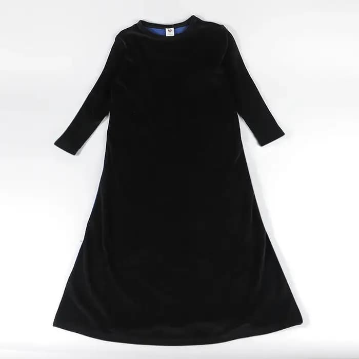 Chemise de nuit longue en velours pour filles