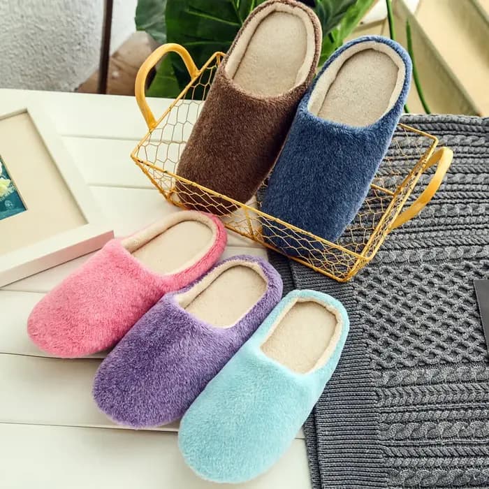 Pantoufles de chambre en peluche pour femmes