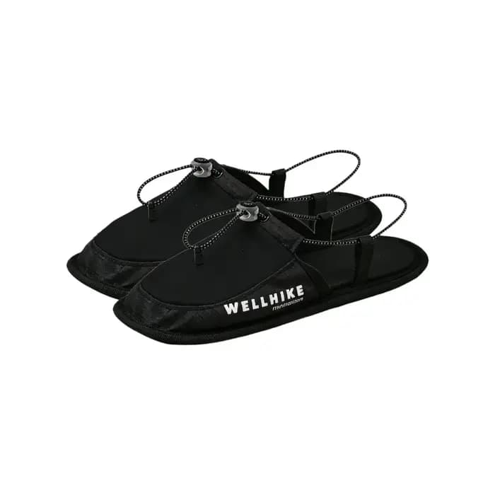 1 paire de pantoufles de voyage antidérapantes, ultra légères, pliables, résistantes à l'eau, respir