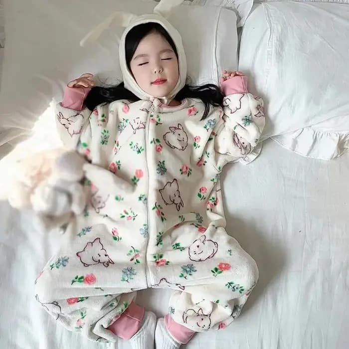 Dessin animé flanelle polaire enfants vêtements de nuit pour bébé