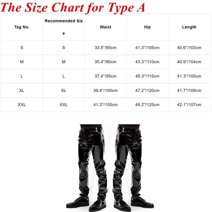 Pantalon Long en Latex pour hommes