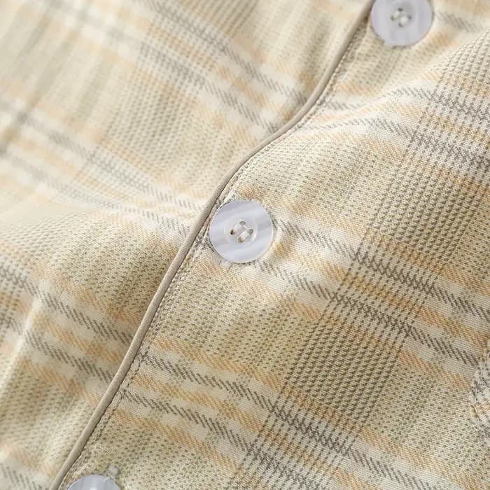Pyjama Double couche teint en fil pour hommes