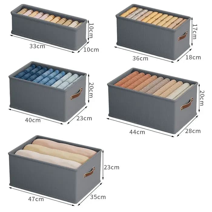 1 pièce Boîte de rangement en tissu Oxford pour vêtements et jouets