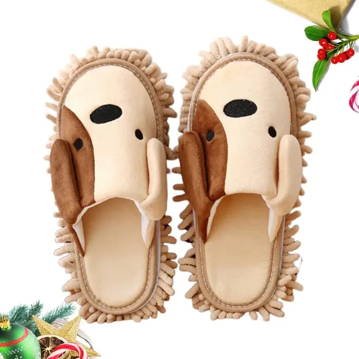Pantoufles de nettoyage en microfibre pour femmes