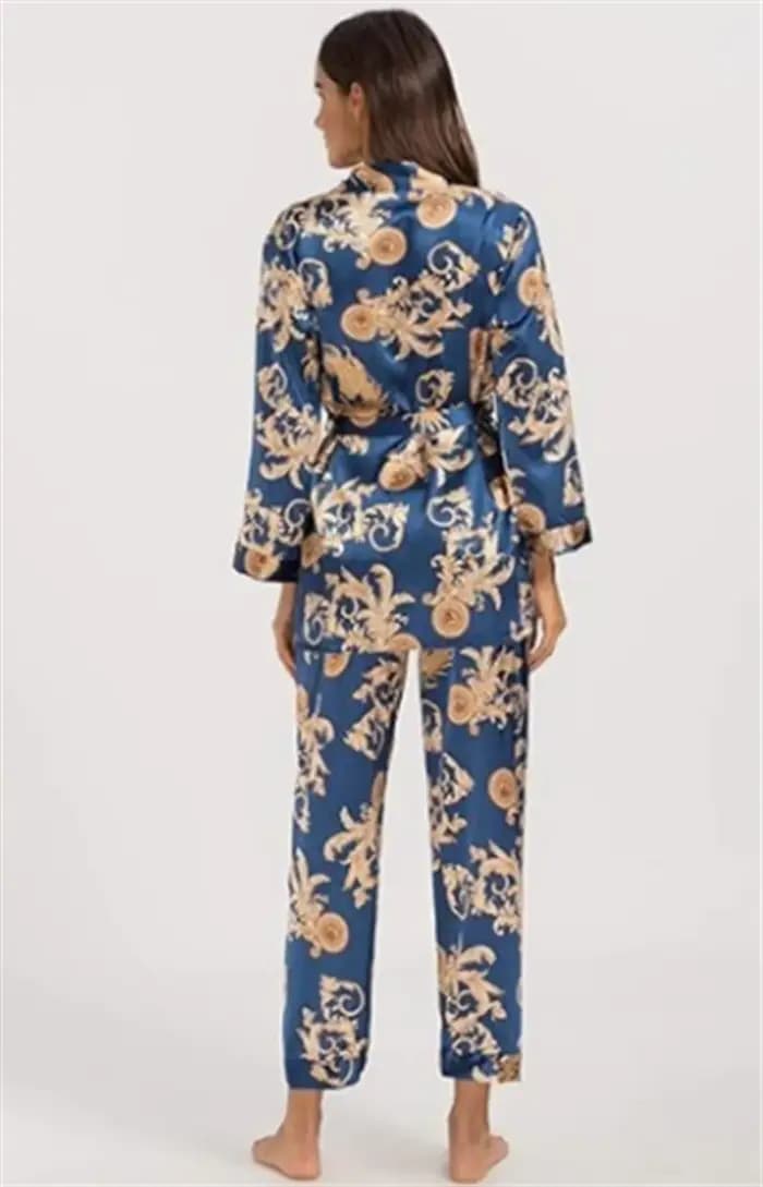 Ensemble pyjama de luxe en Satin de soie royale