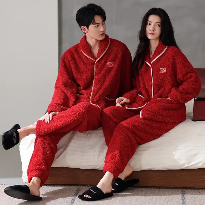 Ensemble de pyjamas d'hiver de haute qualité pour couple
