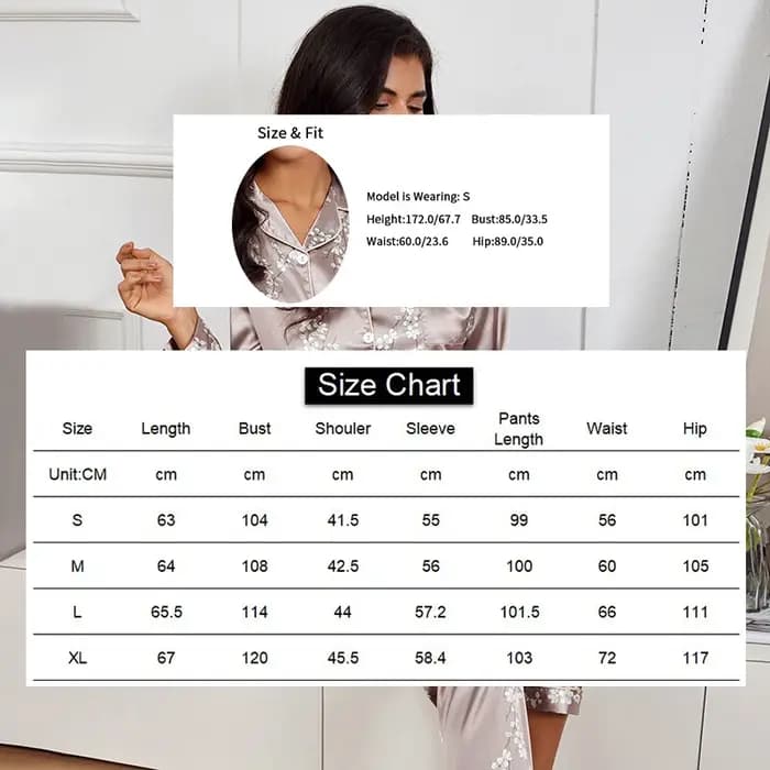 Ensemble de pyjamas à manches longues pour femmes