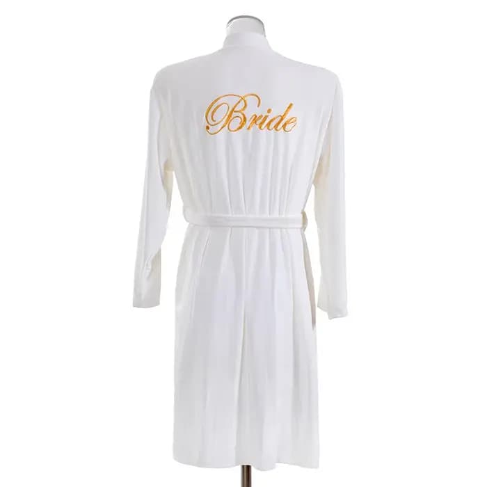Peignoir Kimono en velours brodé, Robe de mariée avec lettres, demoiselle d'honneur, vêtements de nu