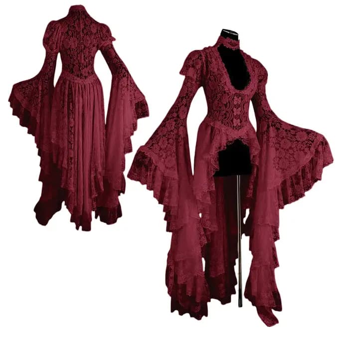 Robe décontractée à manches évasées pour femmes