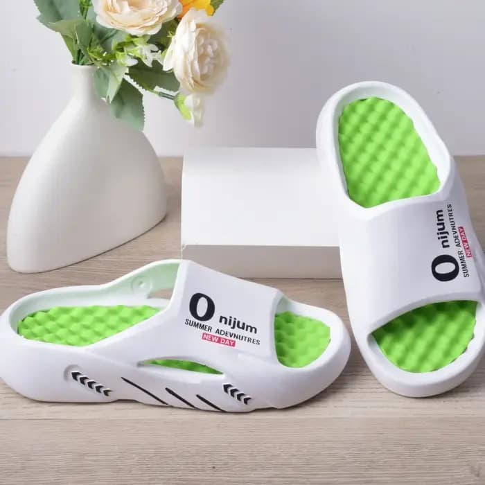 Onijum – pantoufles de Massage pour hommes, sandales d'intérieur et d'extérieur, chaussures de plage décontractées, semelle confortable, grande taille 3, nouvelle collection 2024