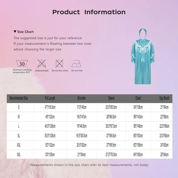 Chemise de nuit victorienne satinée pour homme avec bonnet, ensemble pyjama vintage à manches longues et fermeture éclair sur le devant pour soirée pyjama