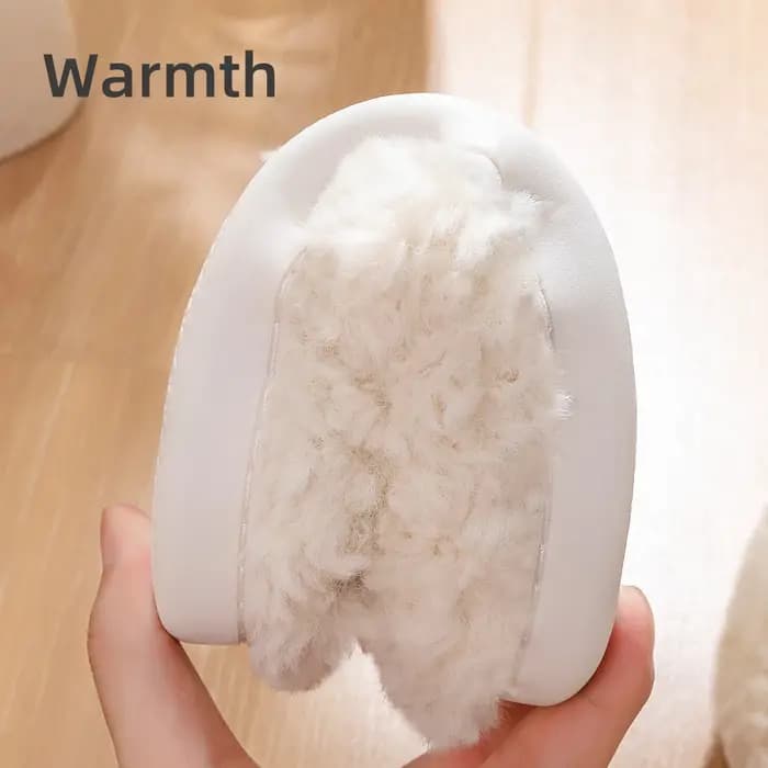 Pantoufles d'hiver en peluche de mouton de dessin animé pour femmes et hommes