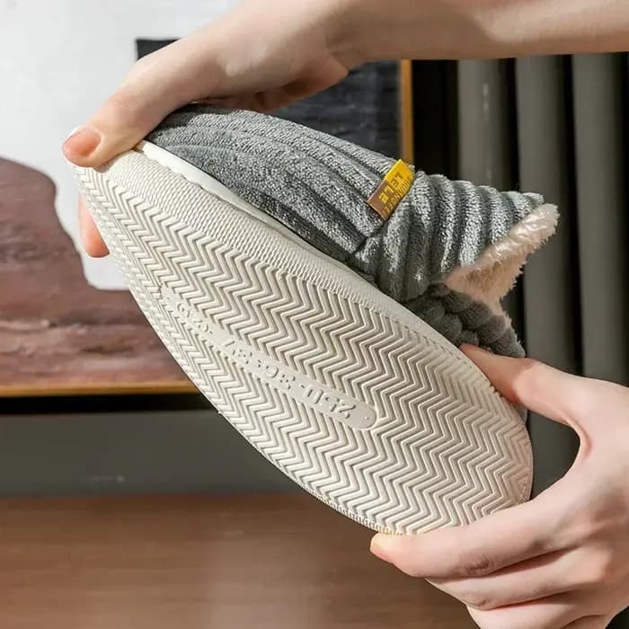 Pantoufles d'hiver en fourrure pour femmes et hommes